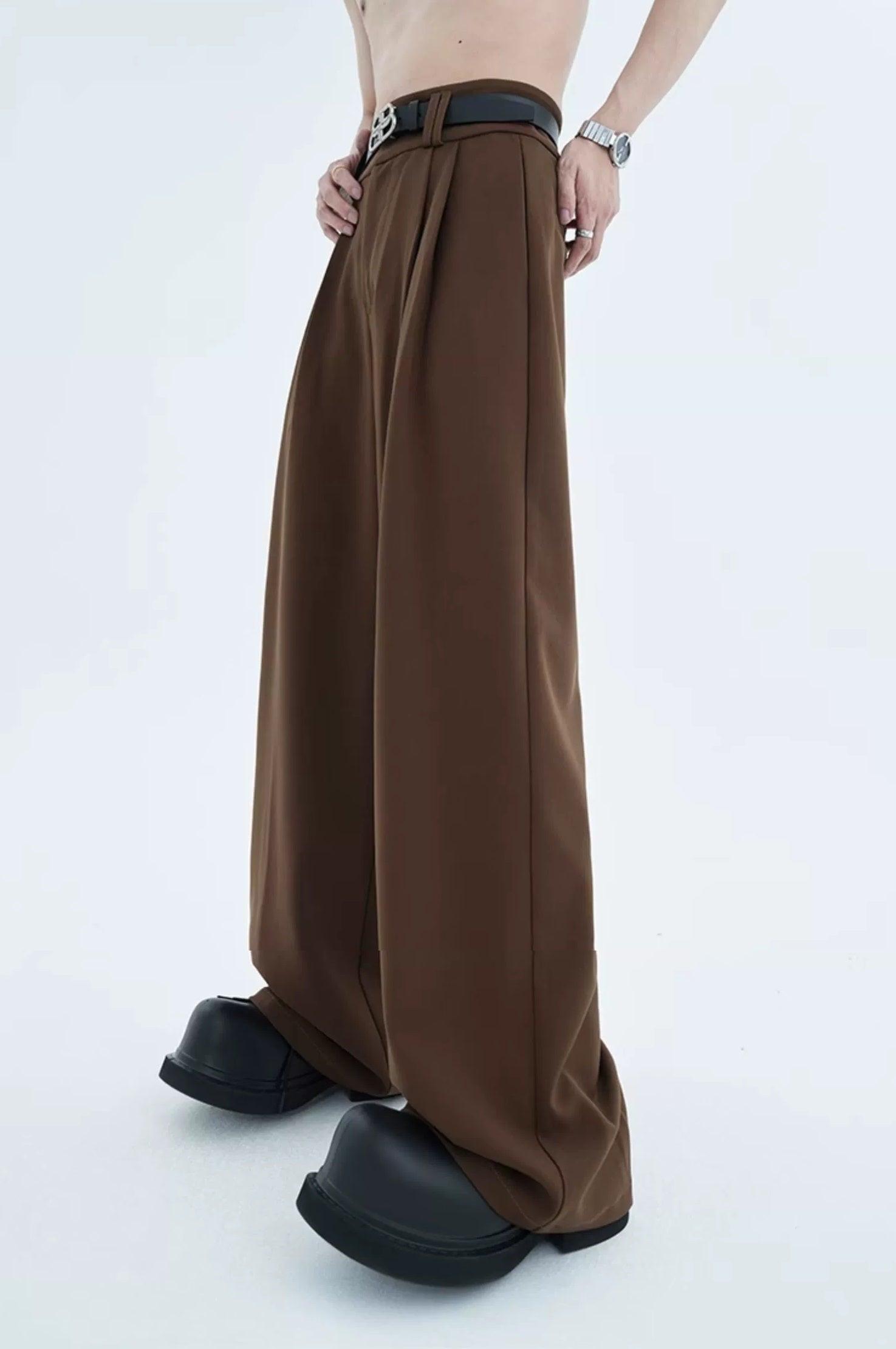 High-waist Wide Leg Tech Trousers