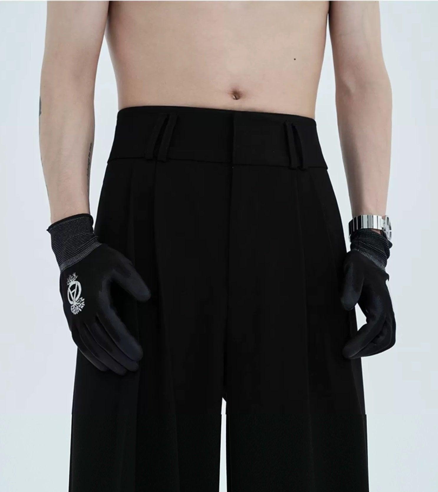 High-waist Wide Leg Tech Trousers