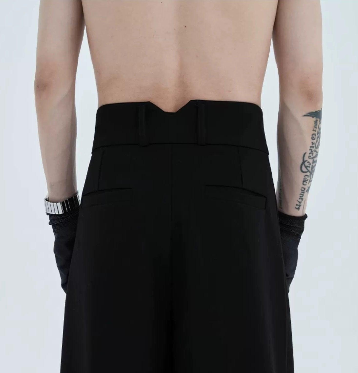 High-waist Wide Leg Tech Trousers