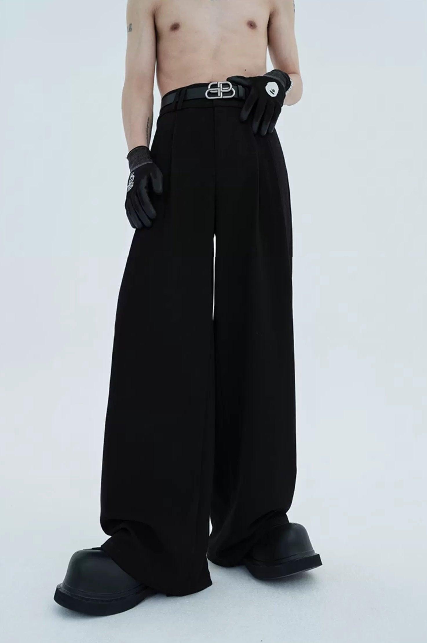 High-waist Wide Leg Tech Trousers
