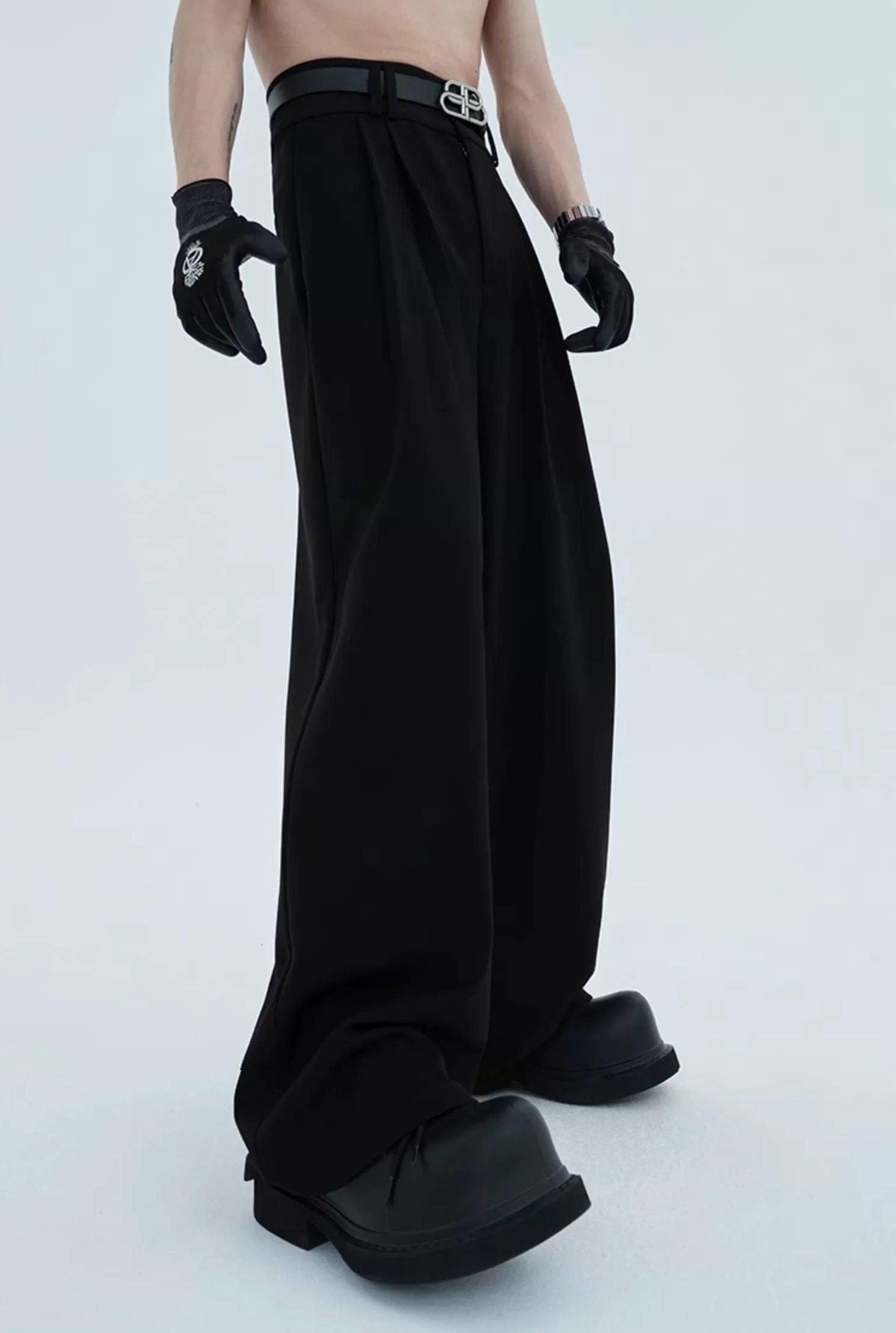 High-waist Wide Leg Tech Trousers