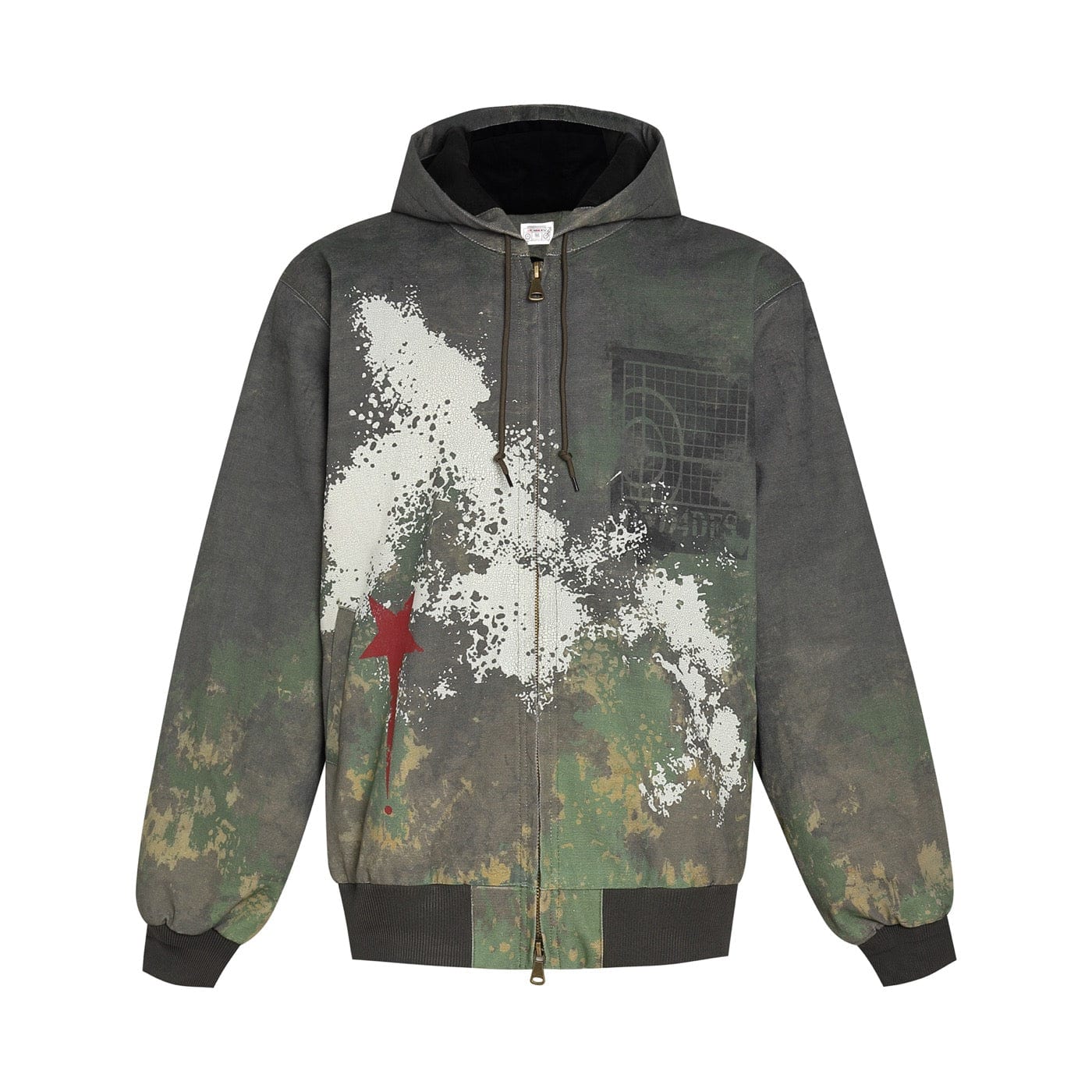 Paint Splatter Zip Hoodie