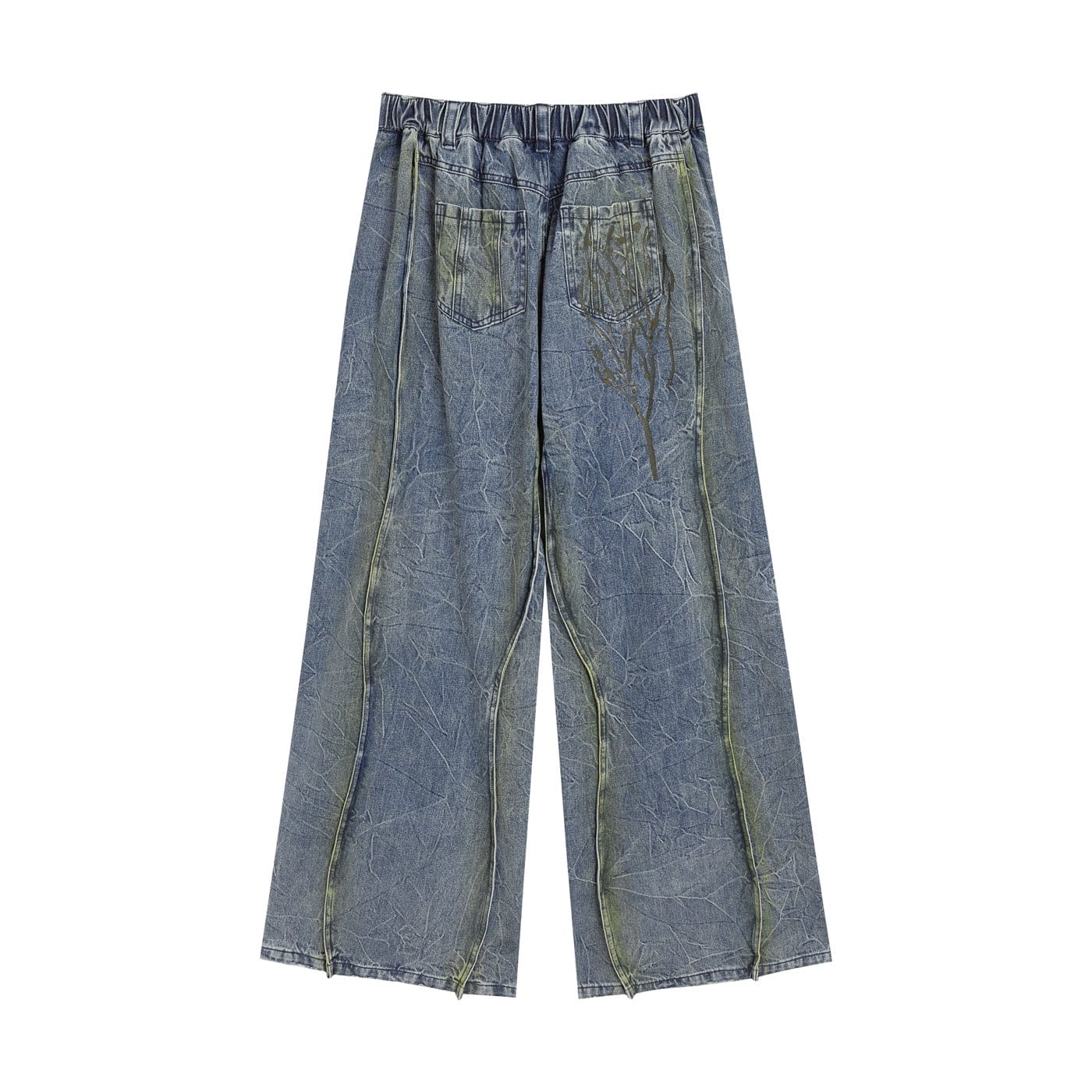 Acid Wash Flare Jeans