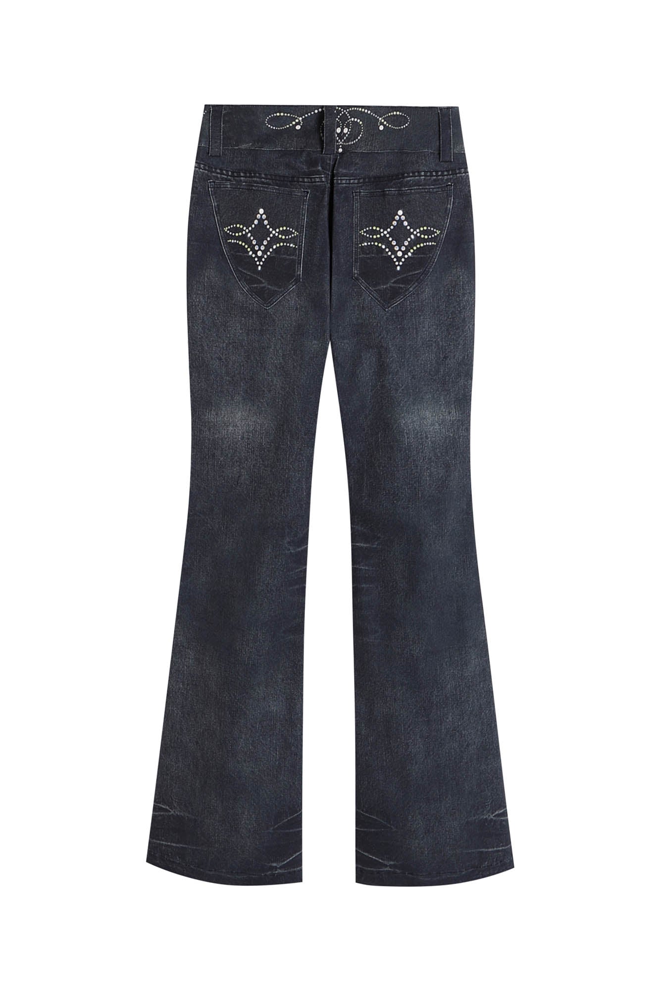 Rhinestone Flare Jeans