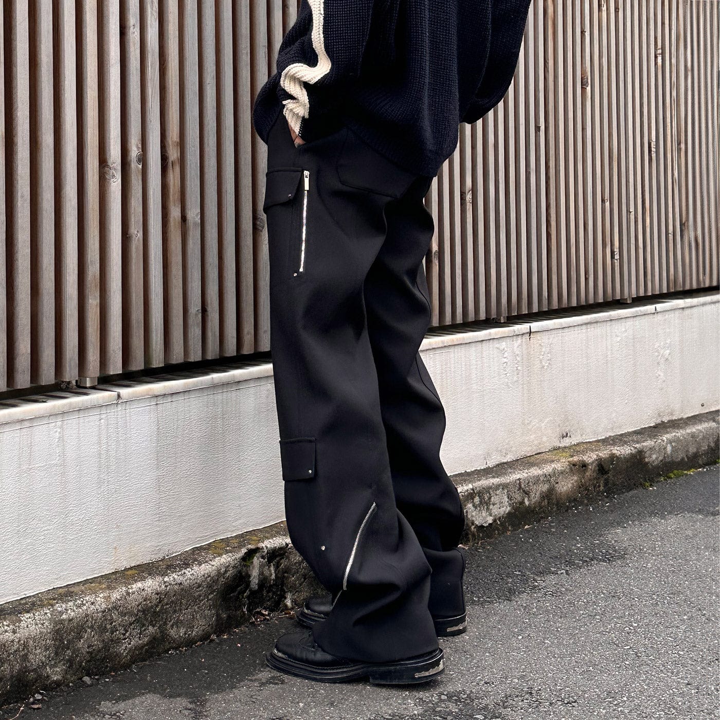 Rivet Cargo Wide Leg Pants