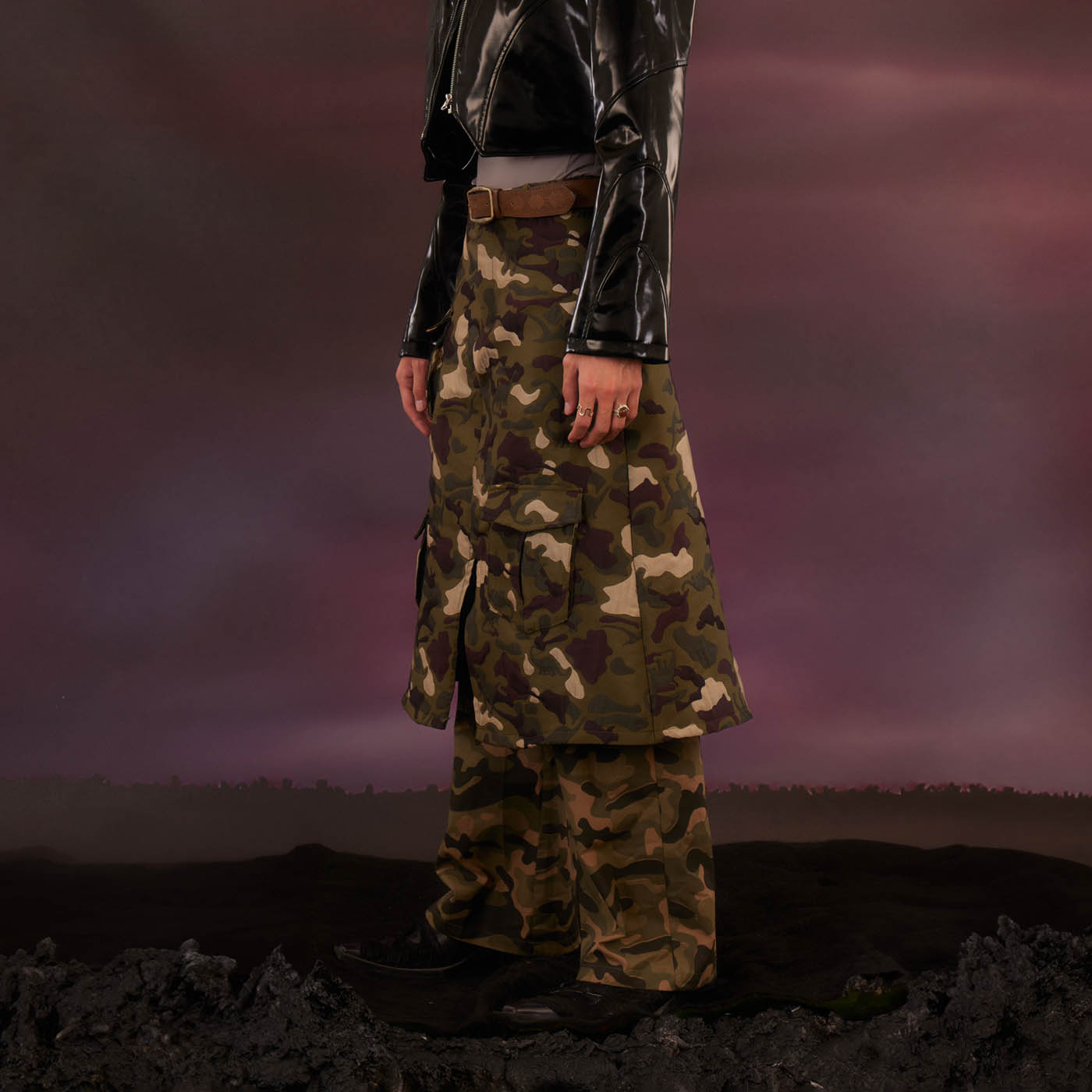 Camo -Rock -Overlay -Hosen