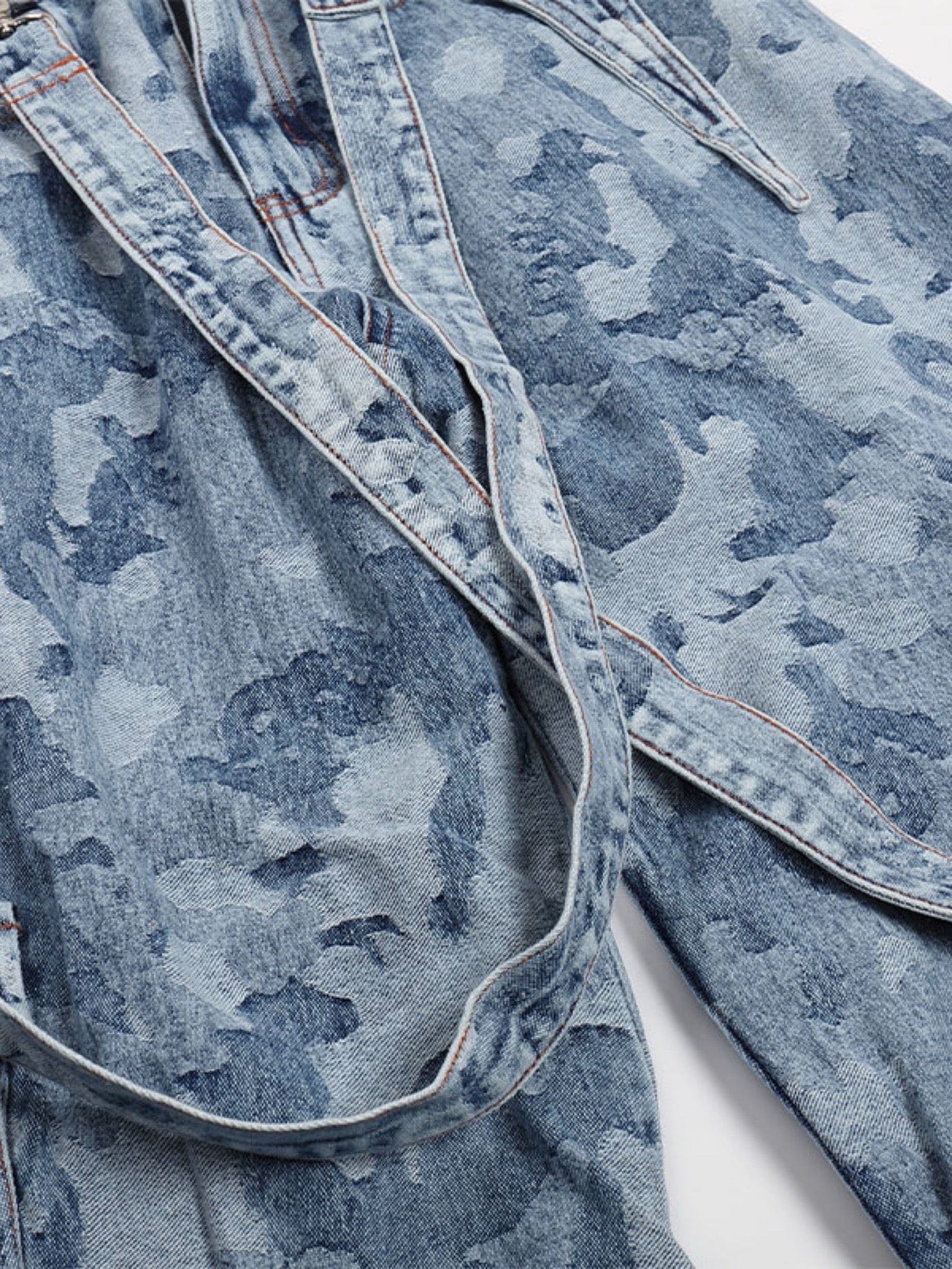 Snow Camo Strap Jeans