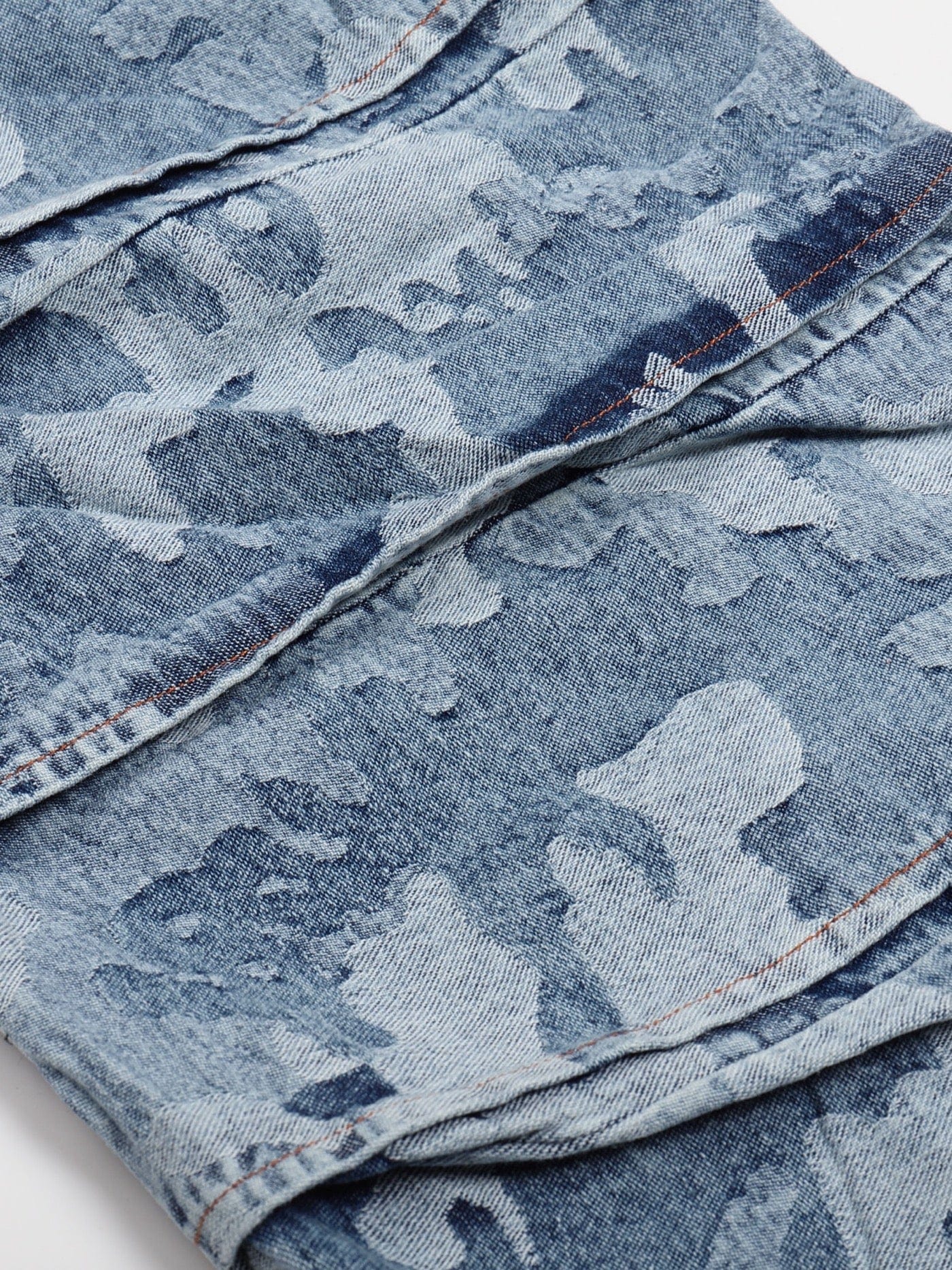 Snow Camo Strap Jeans