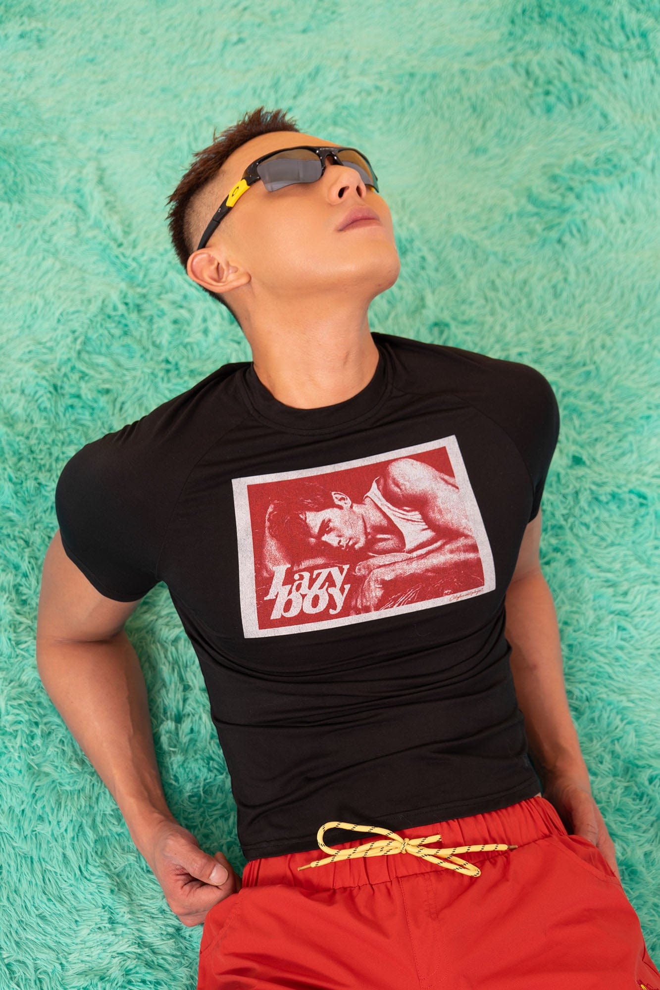 Lazy Boy Graphic Fitted Tee