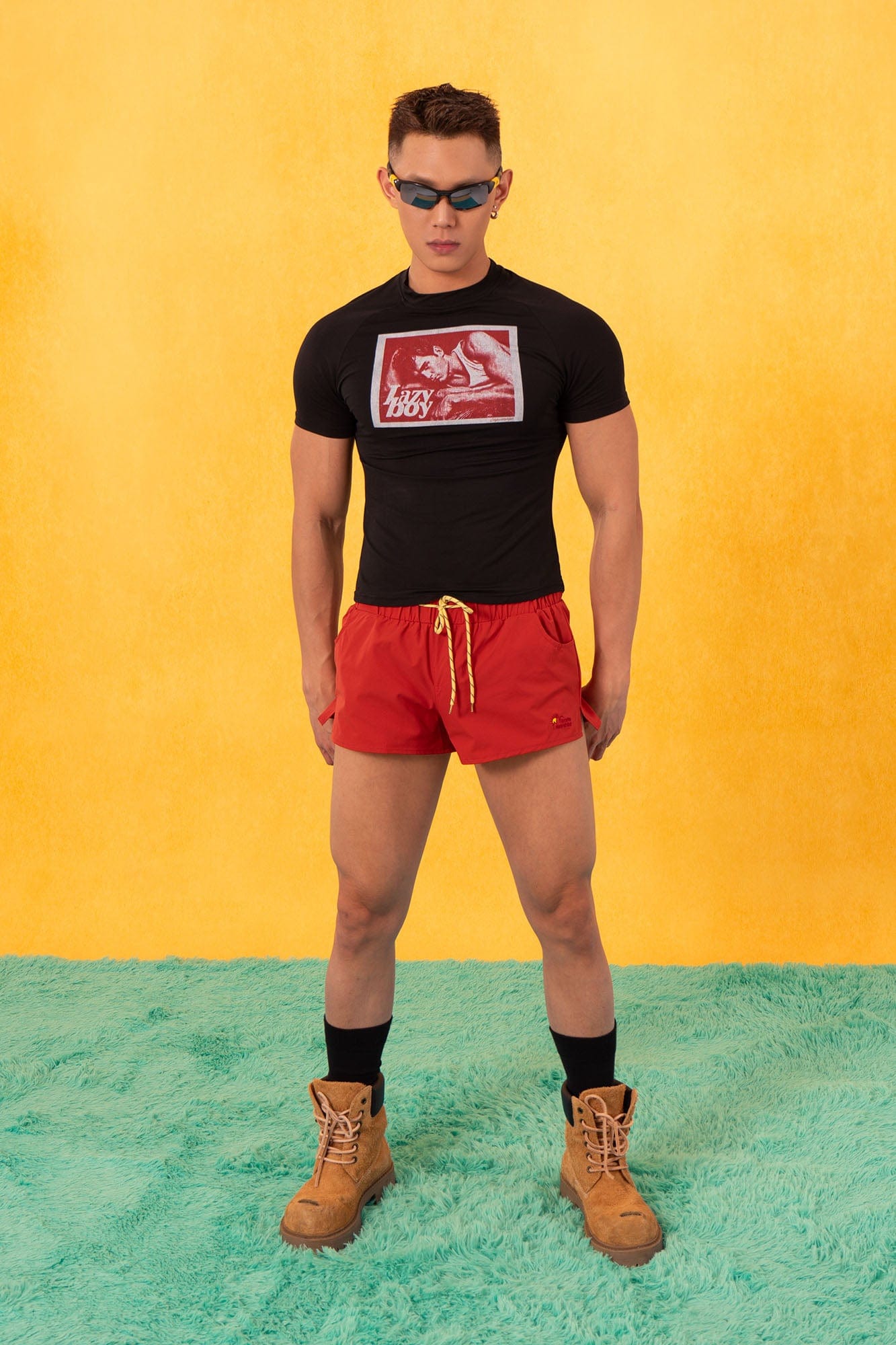 Lazy Boy Graphic Fitted Tee