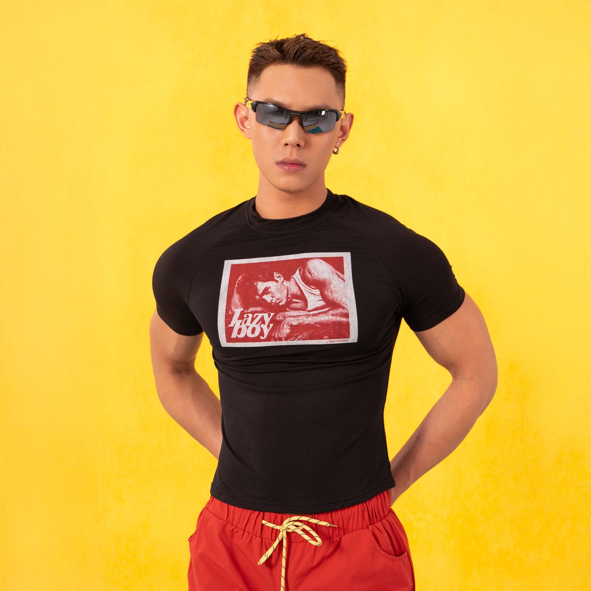 Lazy Boy Graphic Fitted Tee