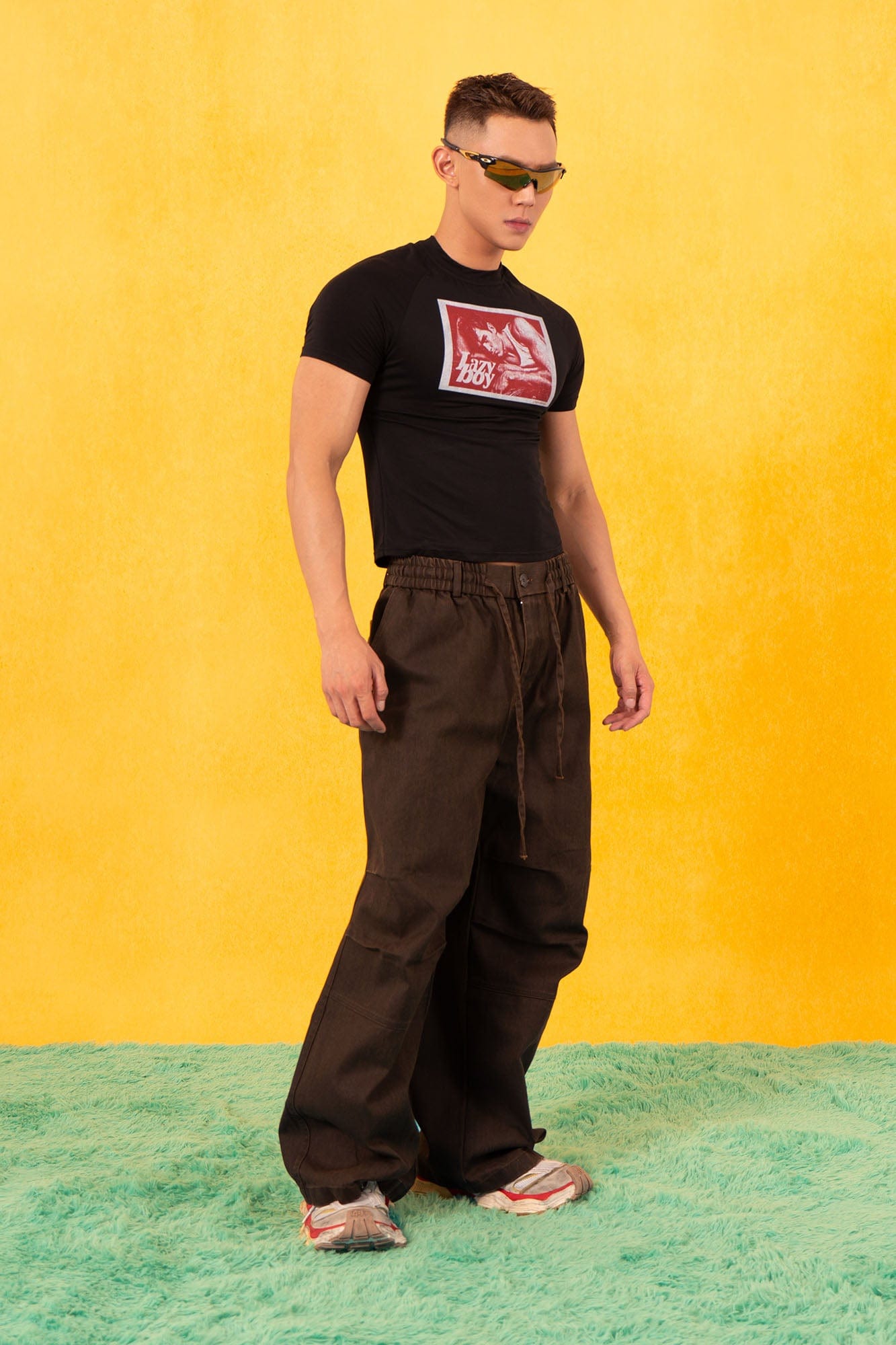 Lazy Boy Graphic Fitted Tee