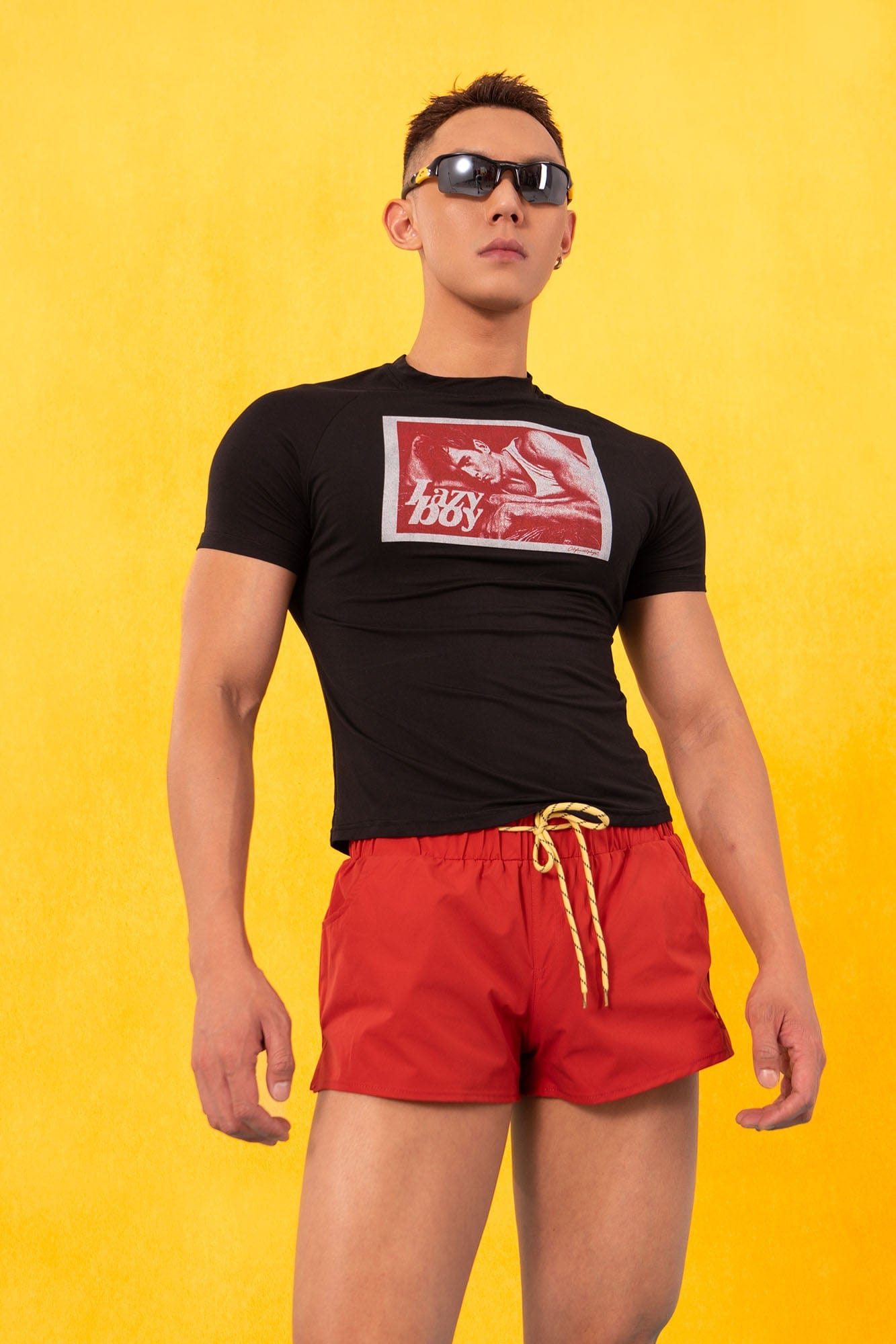 Lazy Boy Graphic Fitted Tee