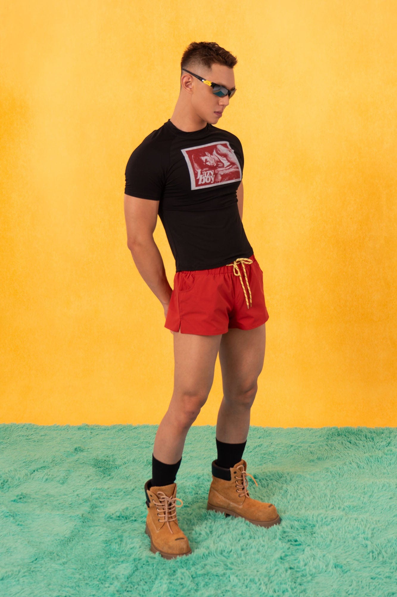 Lazy Boy Graphic Fitted Tee