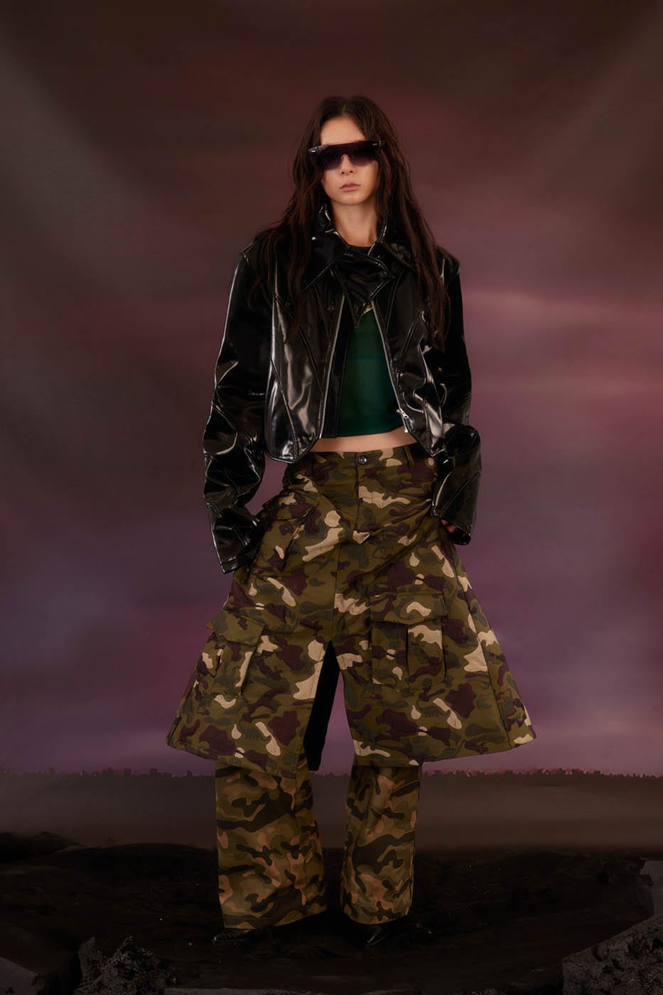 Camo -Rock -Overlay -Hosen