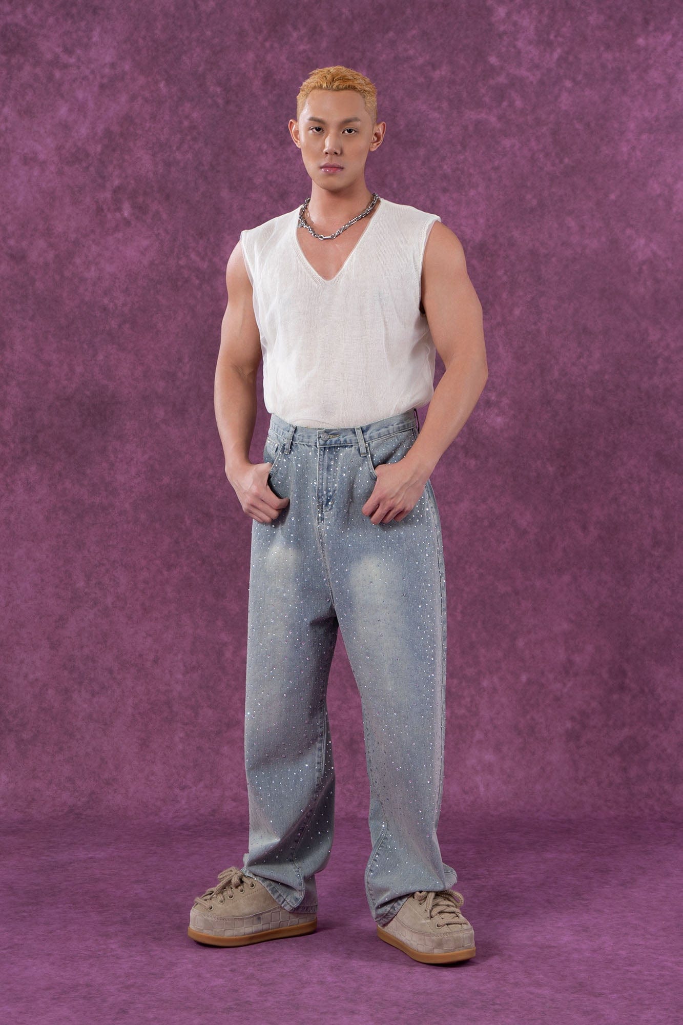 Sheer Layered Sleeveless Top