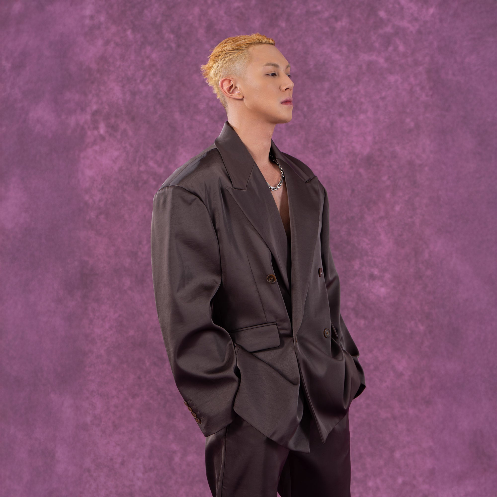 Satin Oversized Blazer