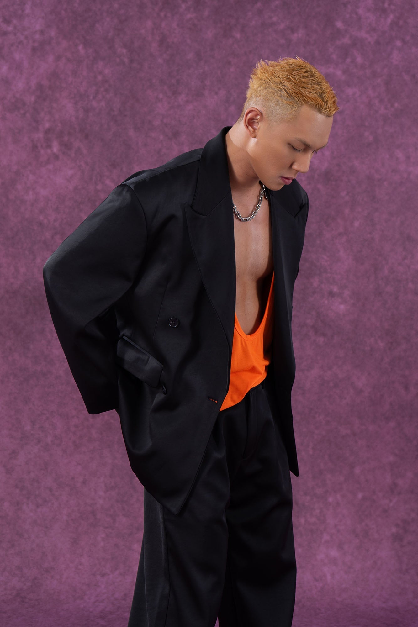 Satin Oversized Blazer