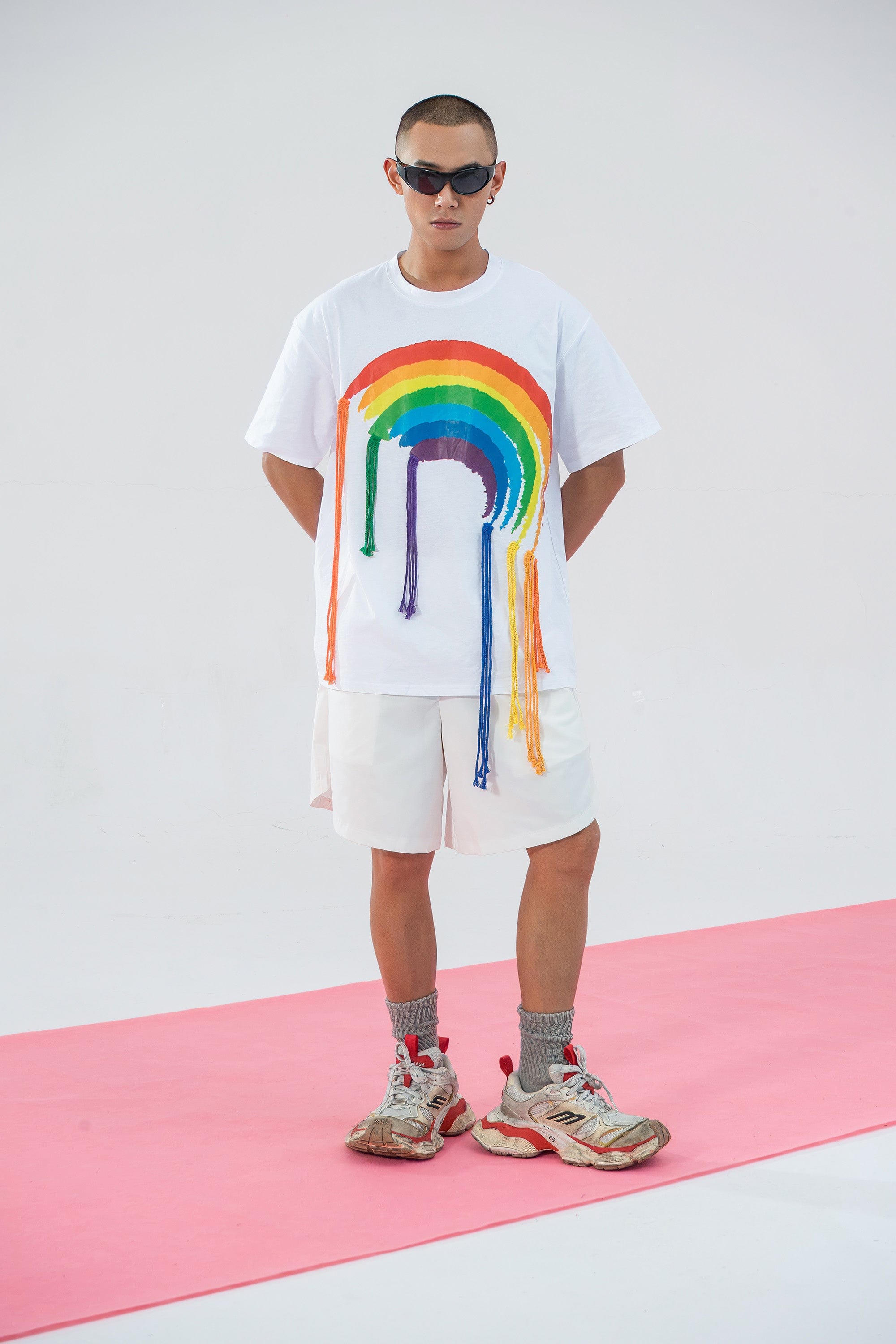 Rainbow Fringe Graphic T-Shirt