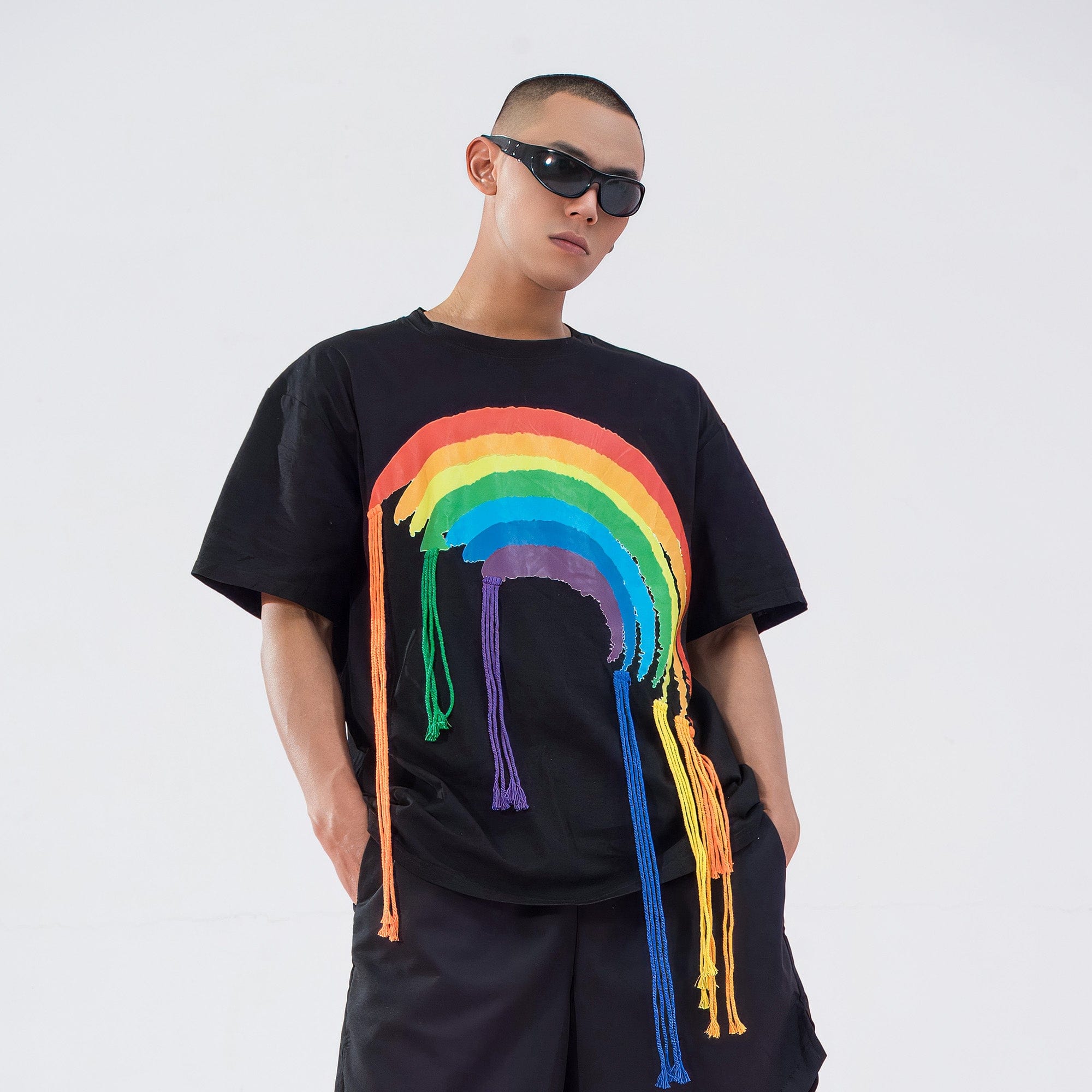 Rainbow Fringe Graphic T-Shirt