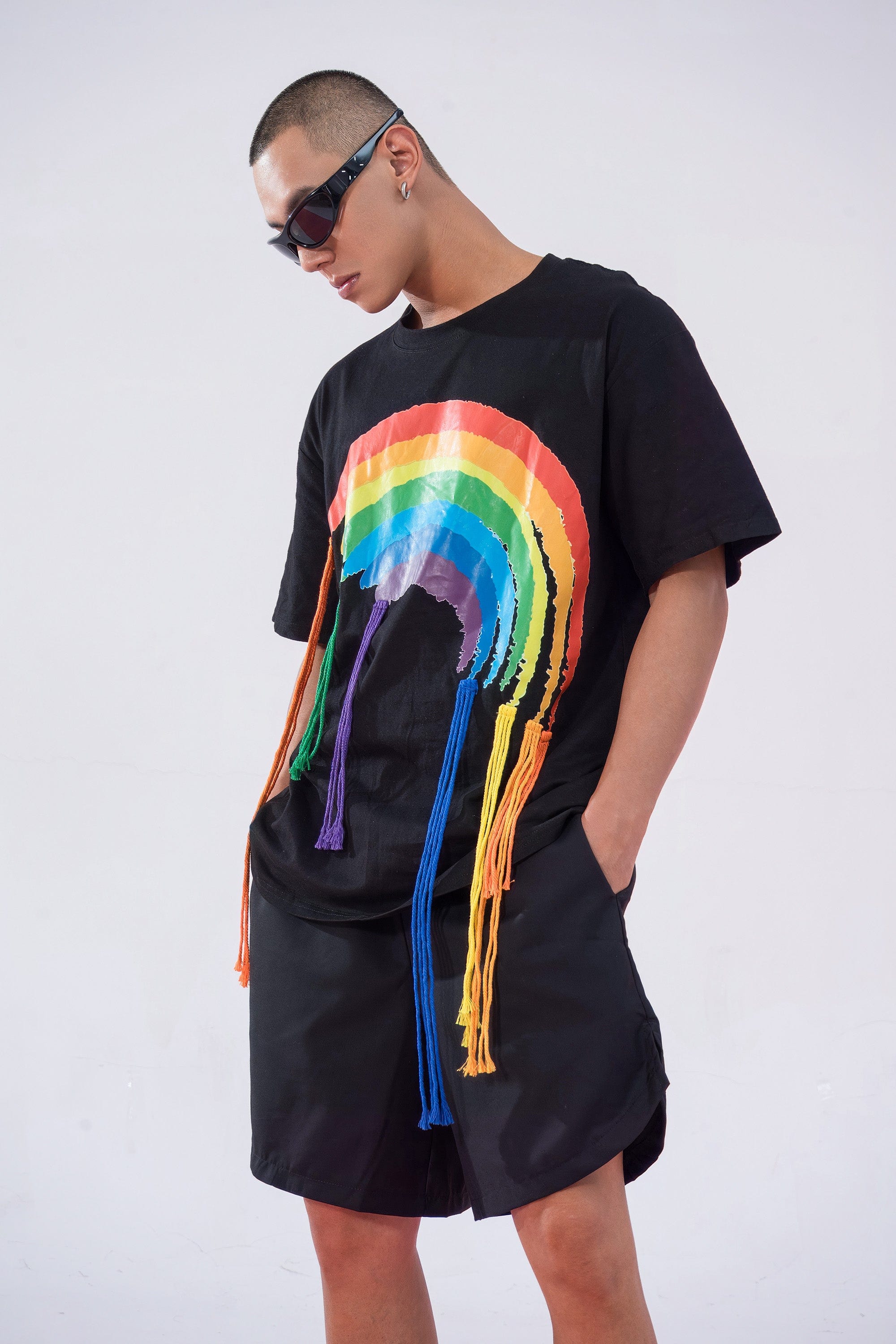 Rainbow Fringe Graphic T-Shirt