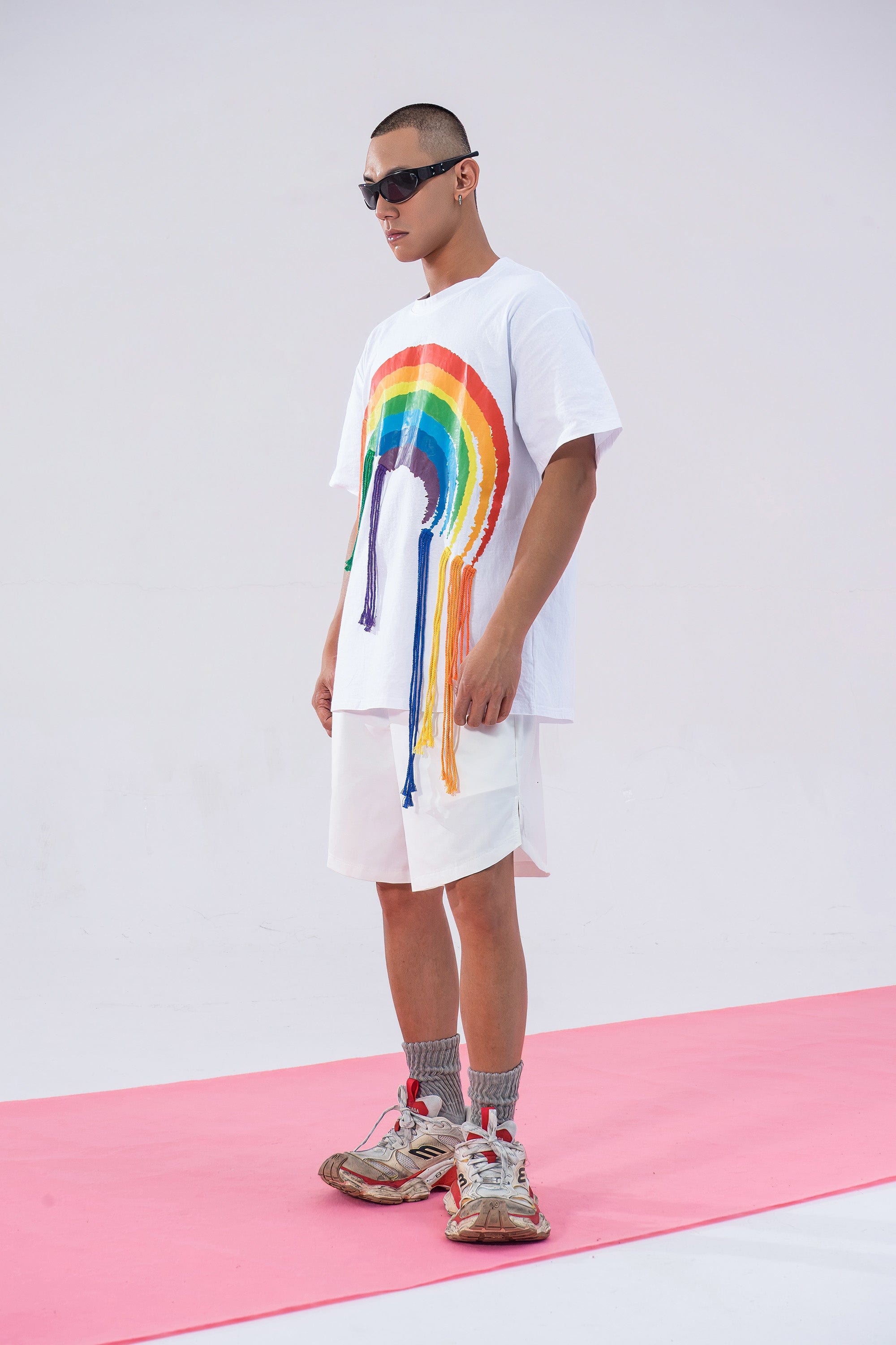 Rainbow Fringe Graphic T-Shirt