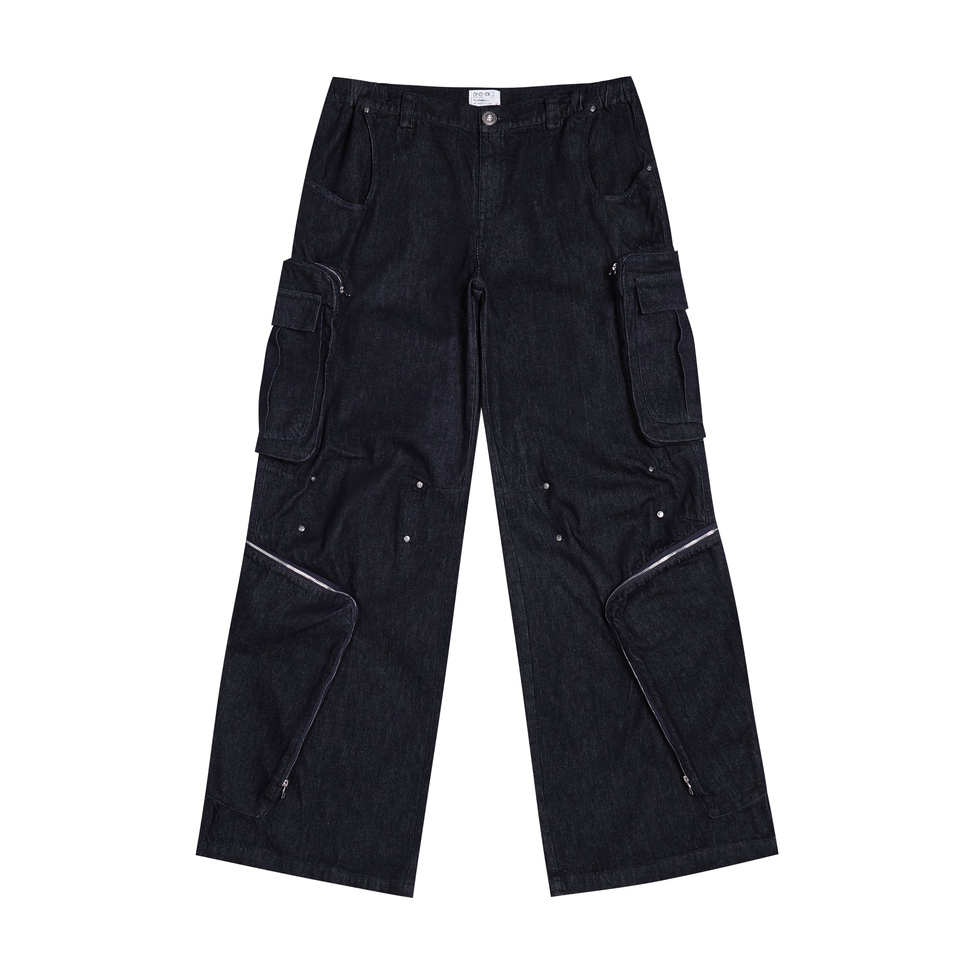 Y2K Deconstructed Cargo Denim Pants