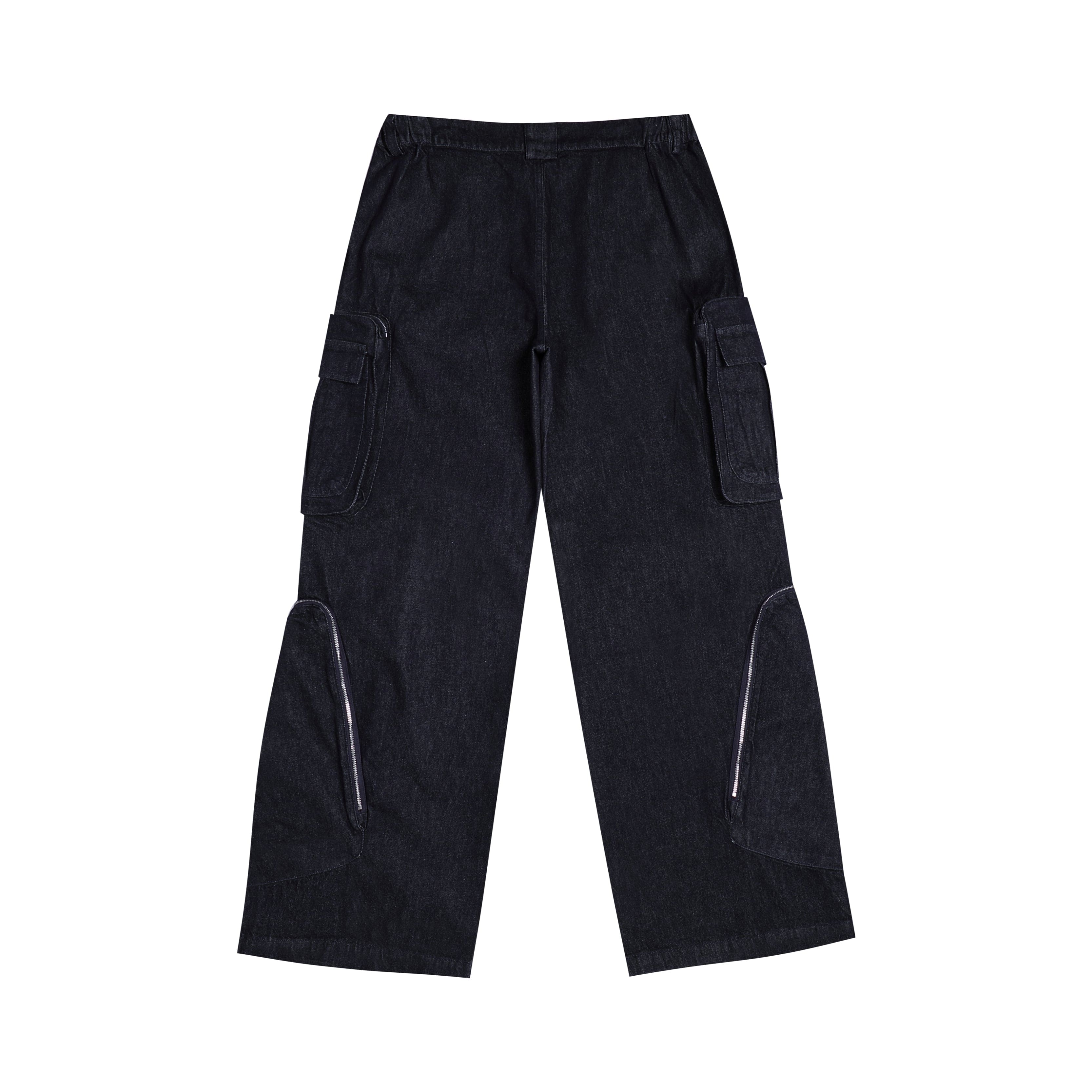 Y2K Deconstructed Cargo Denim Pants