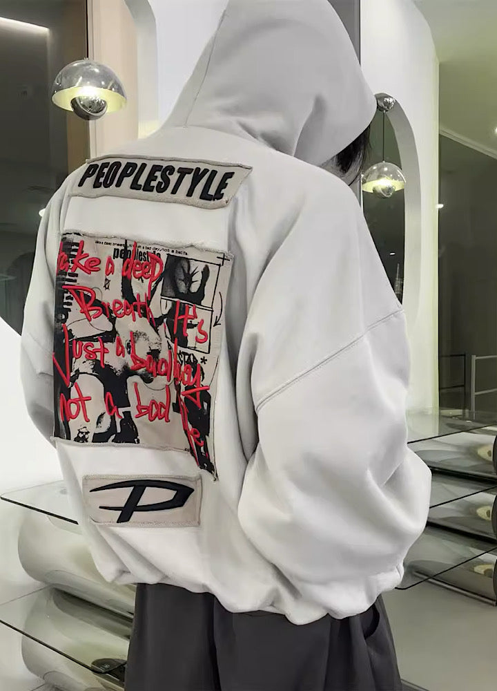 Plumped Oversized Logo Hoodie