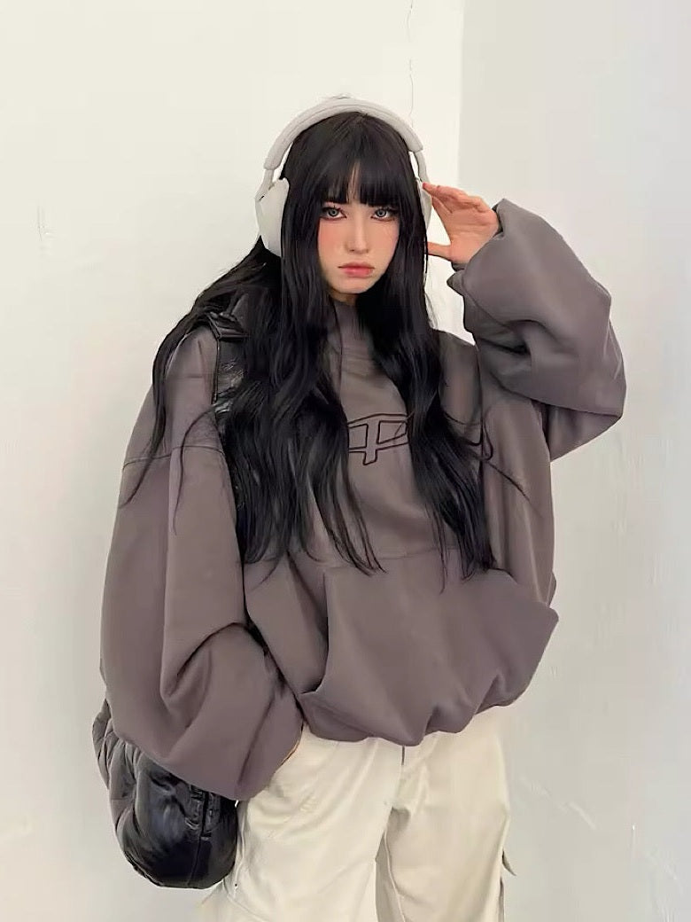 Plumped Oversized Logo Hoodie