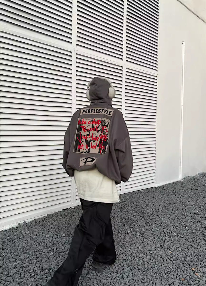 Plumped Oversized Logo Hoodie