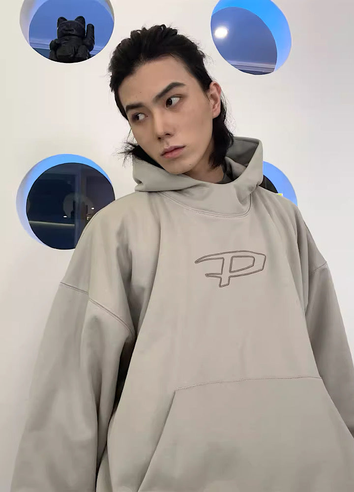 Plumped Oversized Logo Hoodie