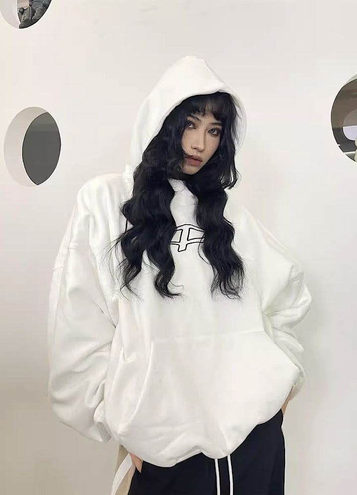 Plumped Oversized Logo Hoodie