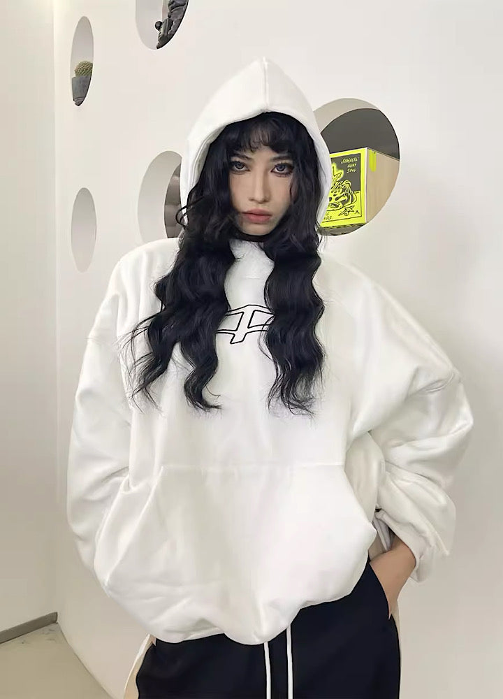 Plumped Oversized Logo Hoodie