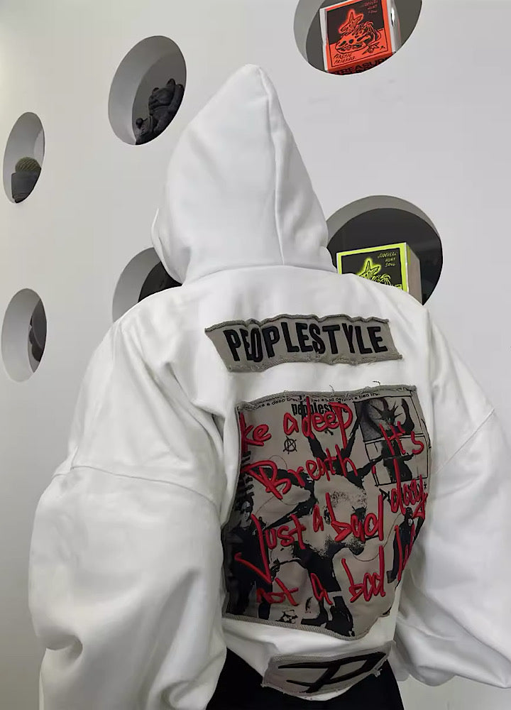 Plumped Oversized Logo Hoodie