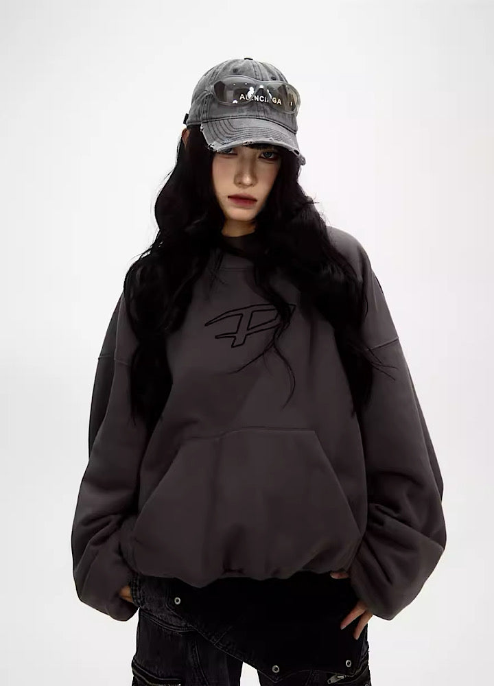 Plumped Oversized Logo Hoodie