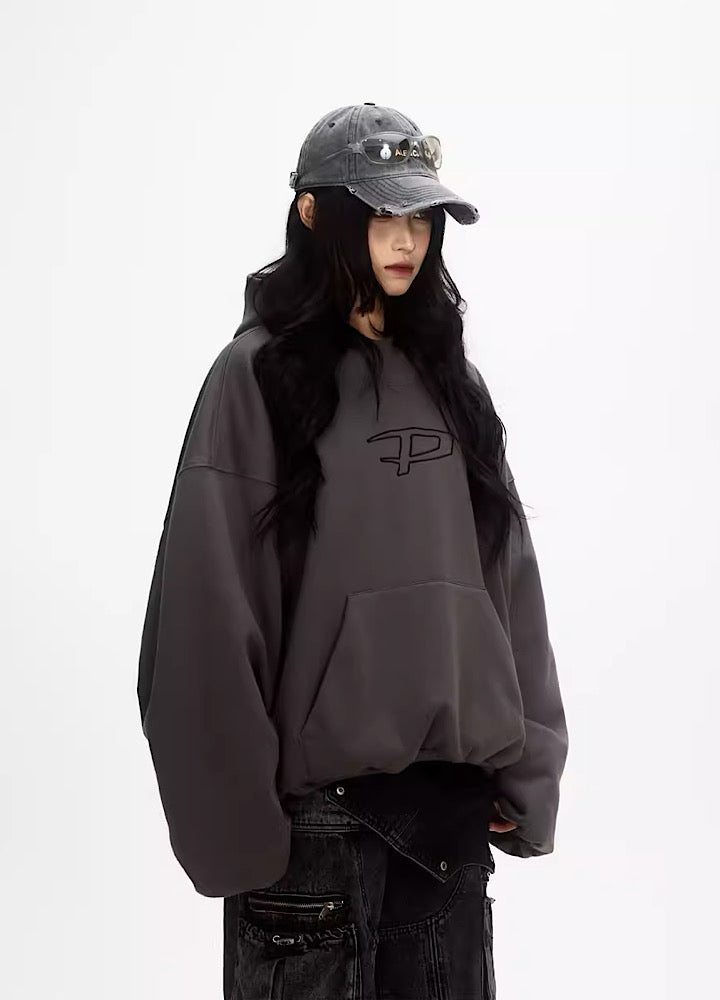 Plumped Oversized Logo Hoodie