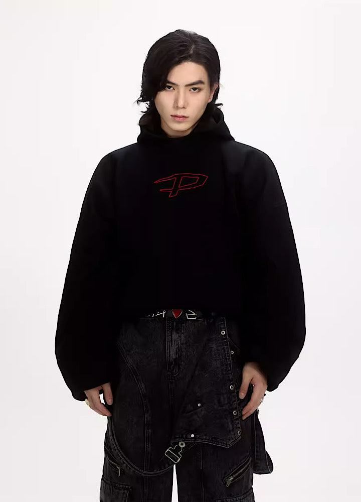 Plumped Oversized Logo Hoodie