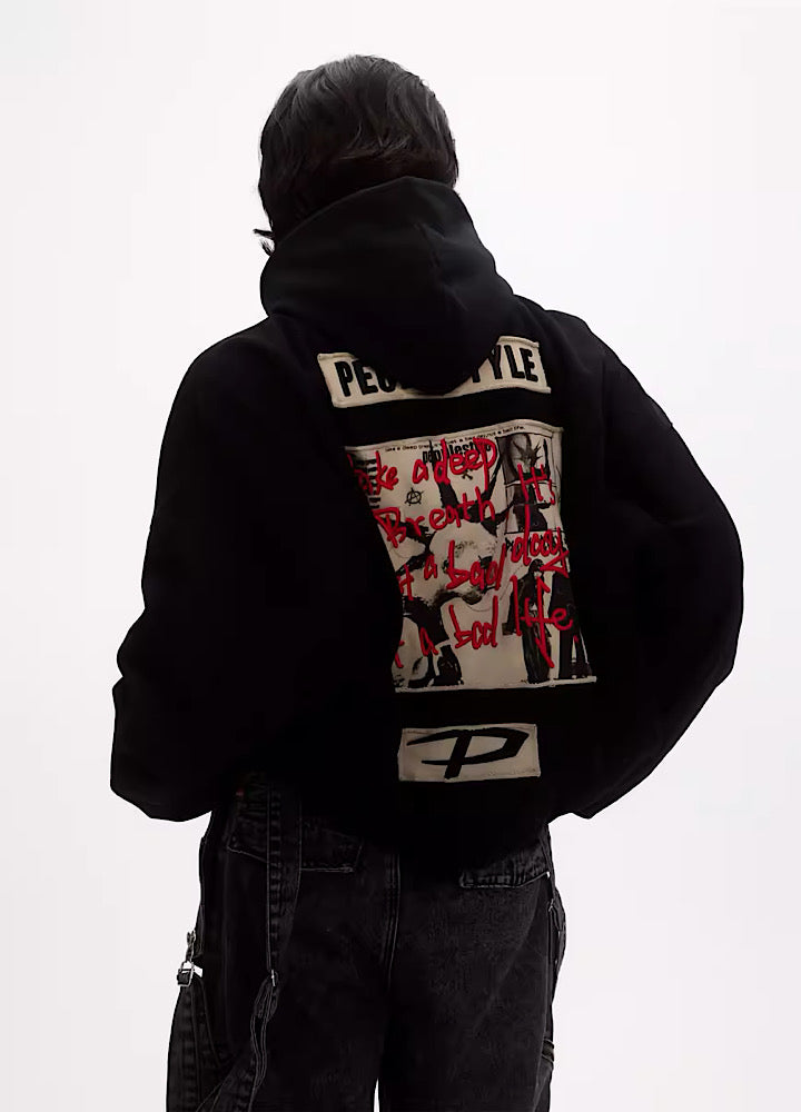 Plumped Oversized Logo Hoodie