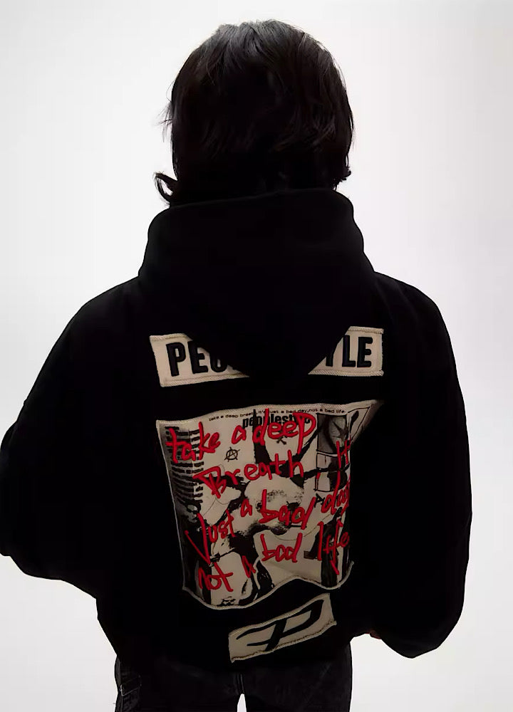 Plumped Oversized Logo Hoodie