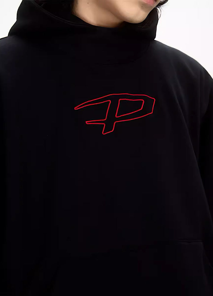 Plumped Oversized Logo Hoodie