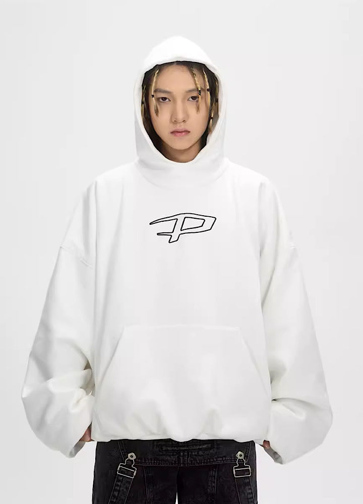 Plumped Oversized Logo Hoodie