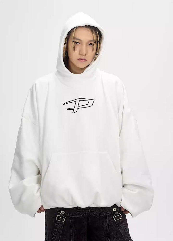 Plumped Oversized Logo Hoodie