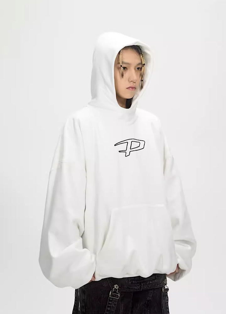 Plumped Oversized Logo Hoodie