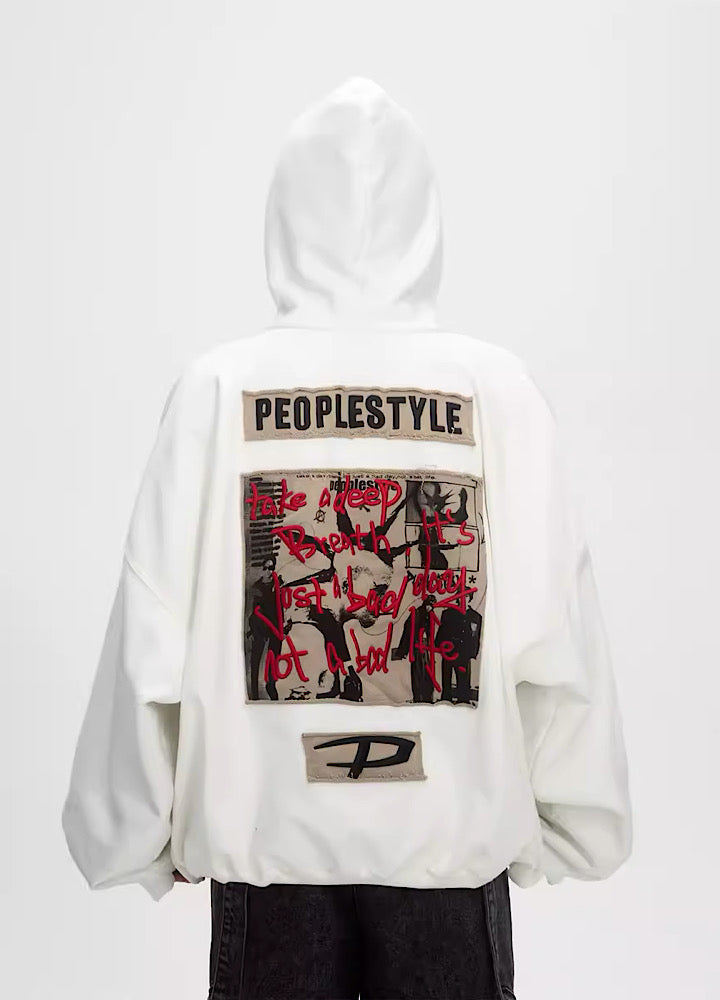 Plumped Oversized Logo Hoodie