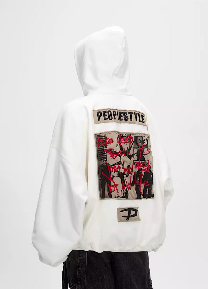 Plumped Oversized Logo Hoodie