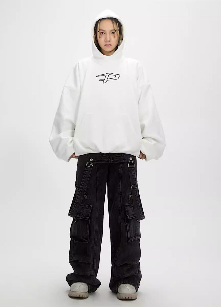 Plumped Oversized Logo Hoodie