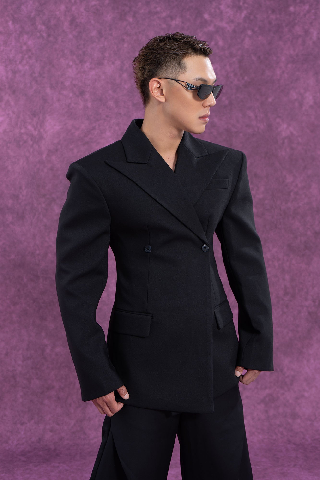 CLP Cinched Waist Sculpted Blazer