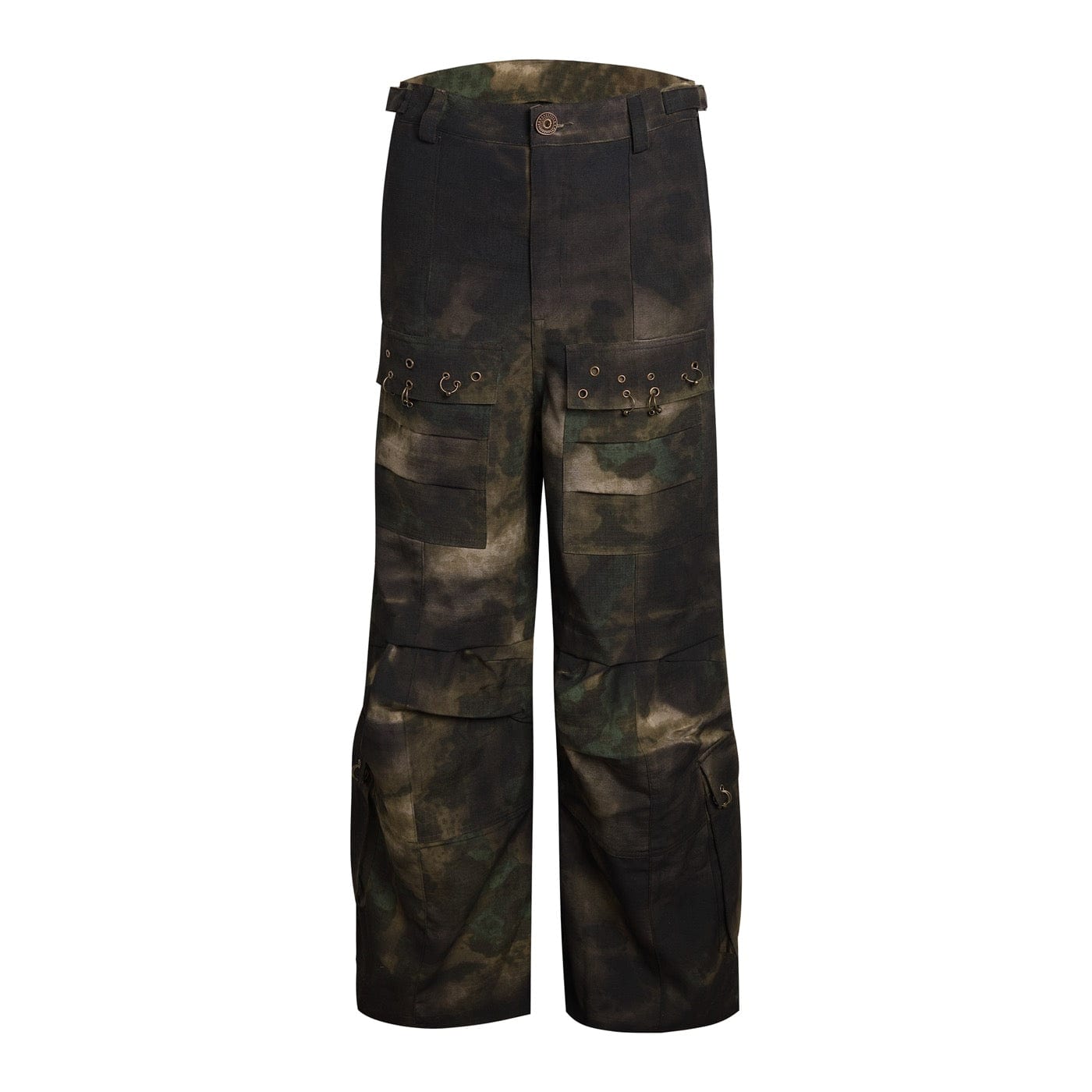 Tie Dye Cargo Flare Pants