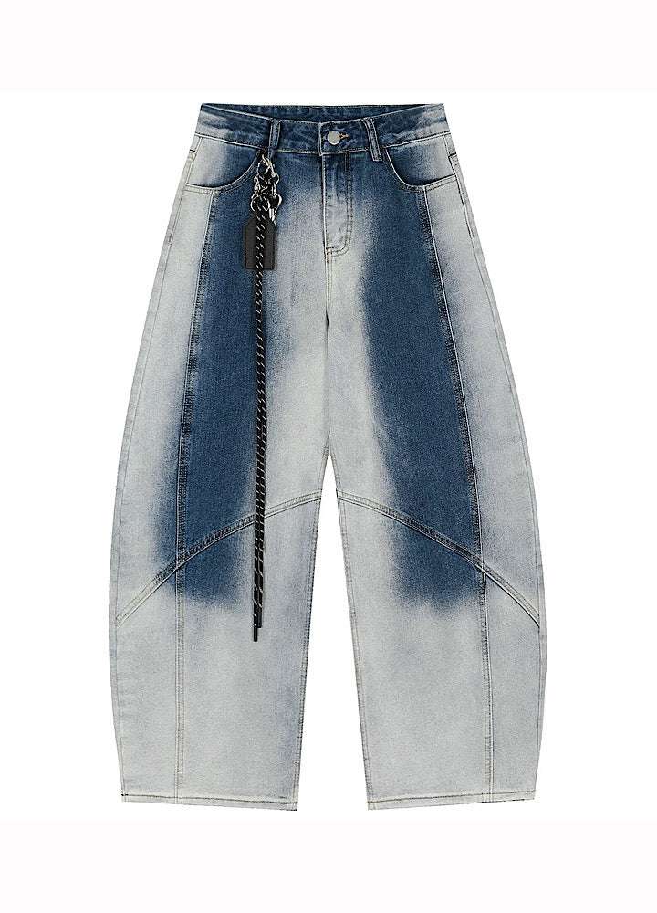 Faded Drift Wide-Leg Denim Pants